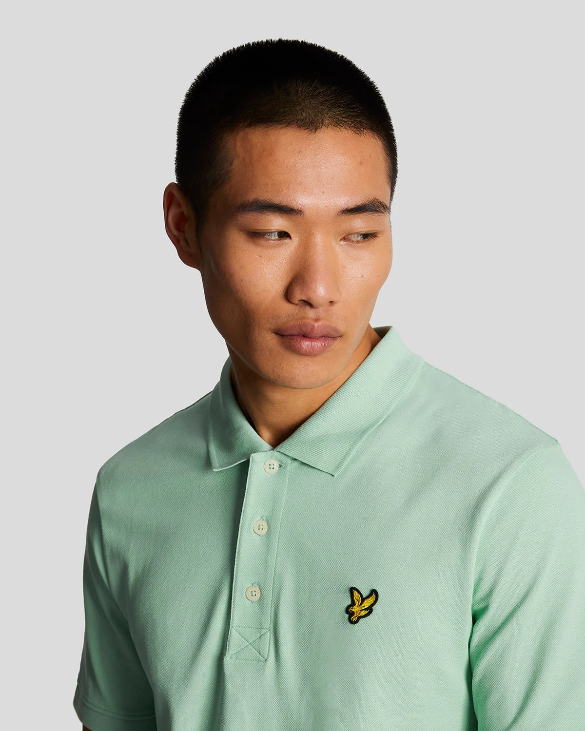 Plain Polo Shirt Turquoise Shadow