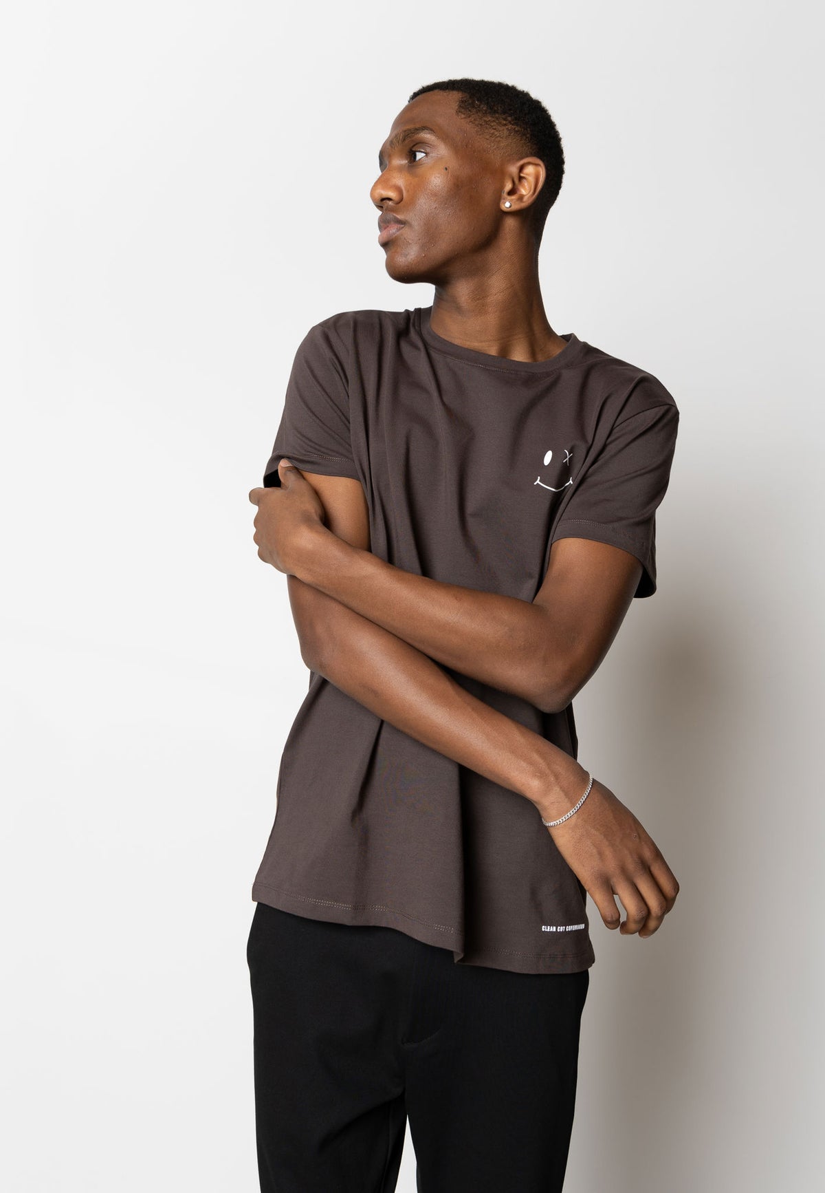 Patrick Organic Tee Dark Brown