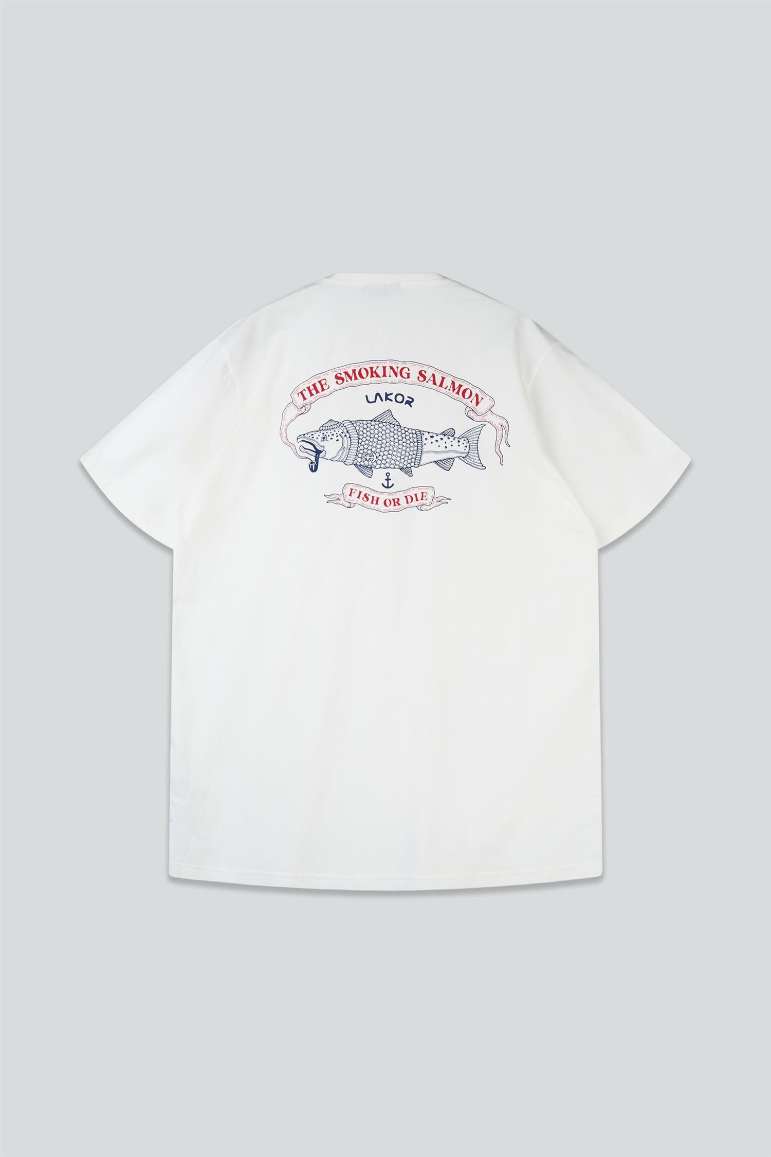 The Smoking Salmon t-shirt Starwhite