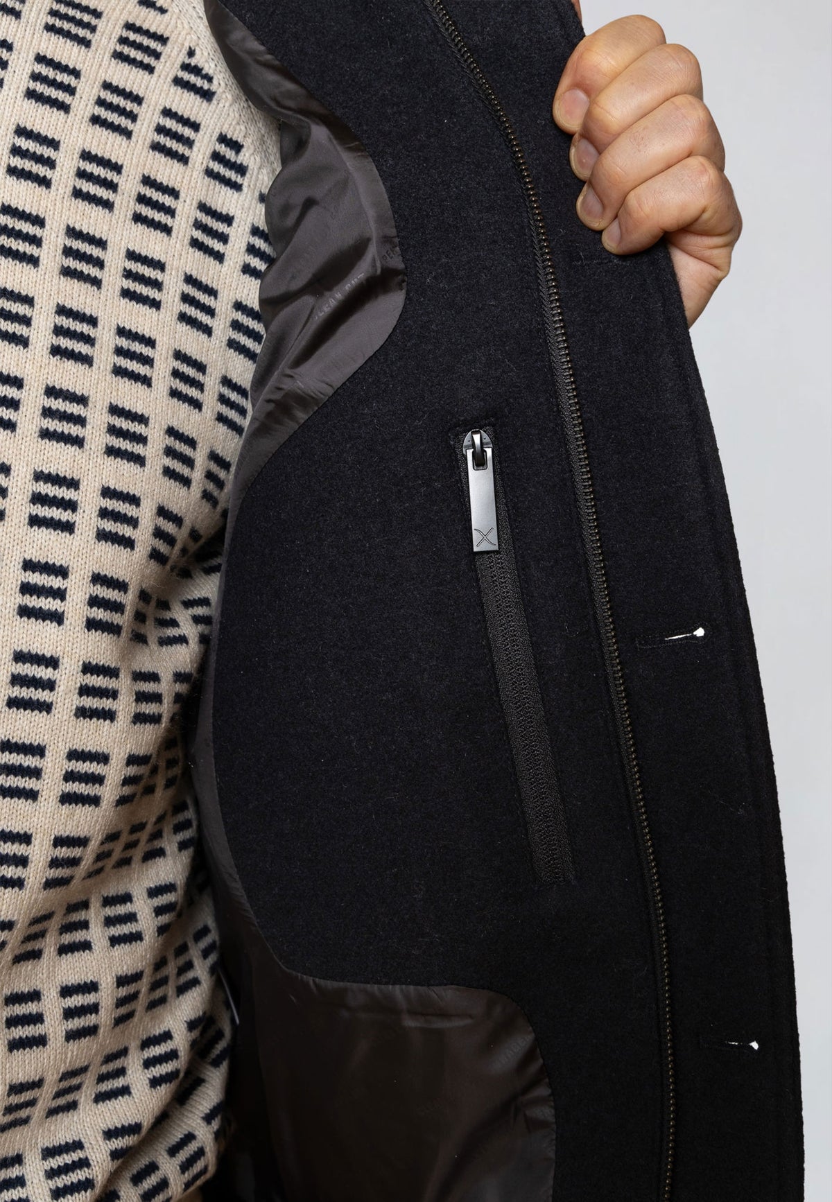 Luke Wool Jacket Dark Navy