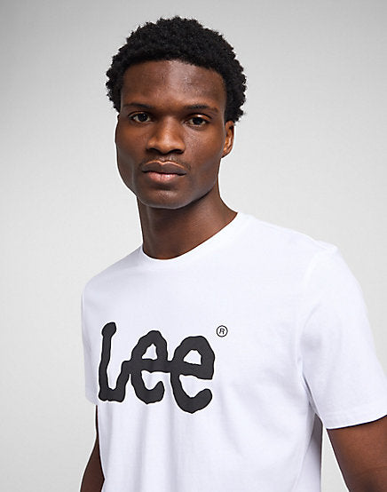 WOBBLY LOGO TEE White