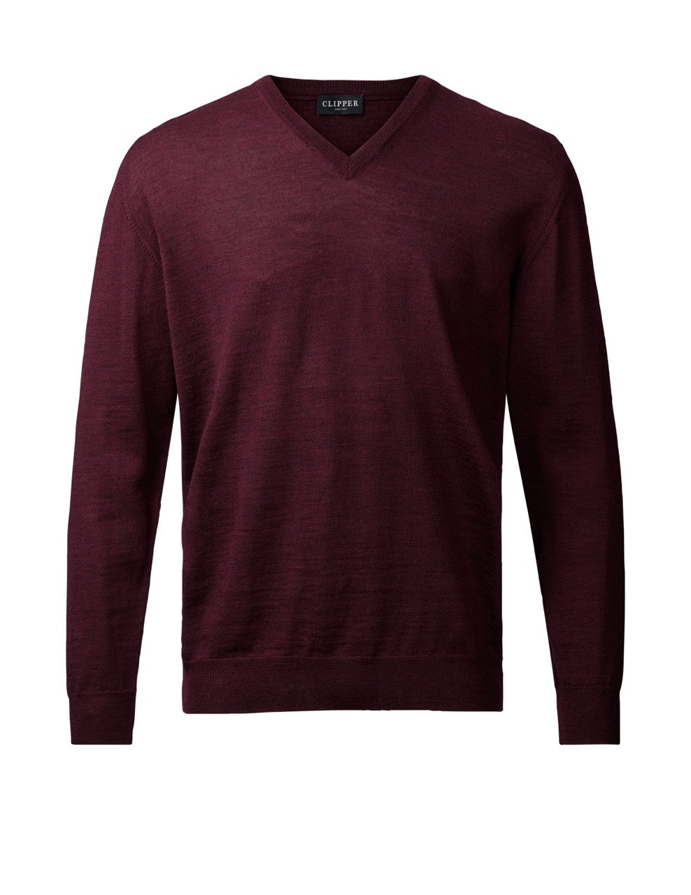 Milan Pullover V Neck Reg.fit Burgunder