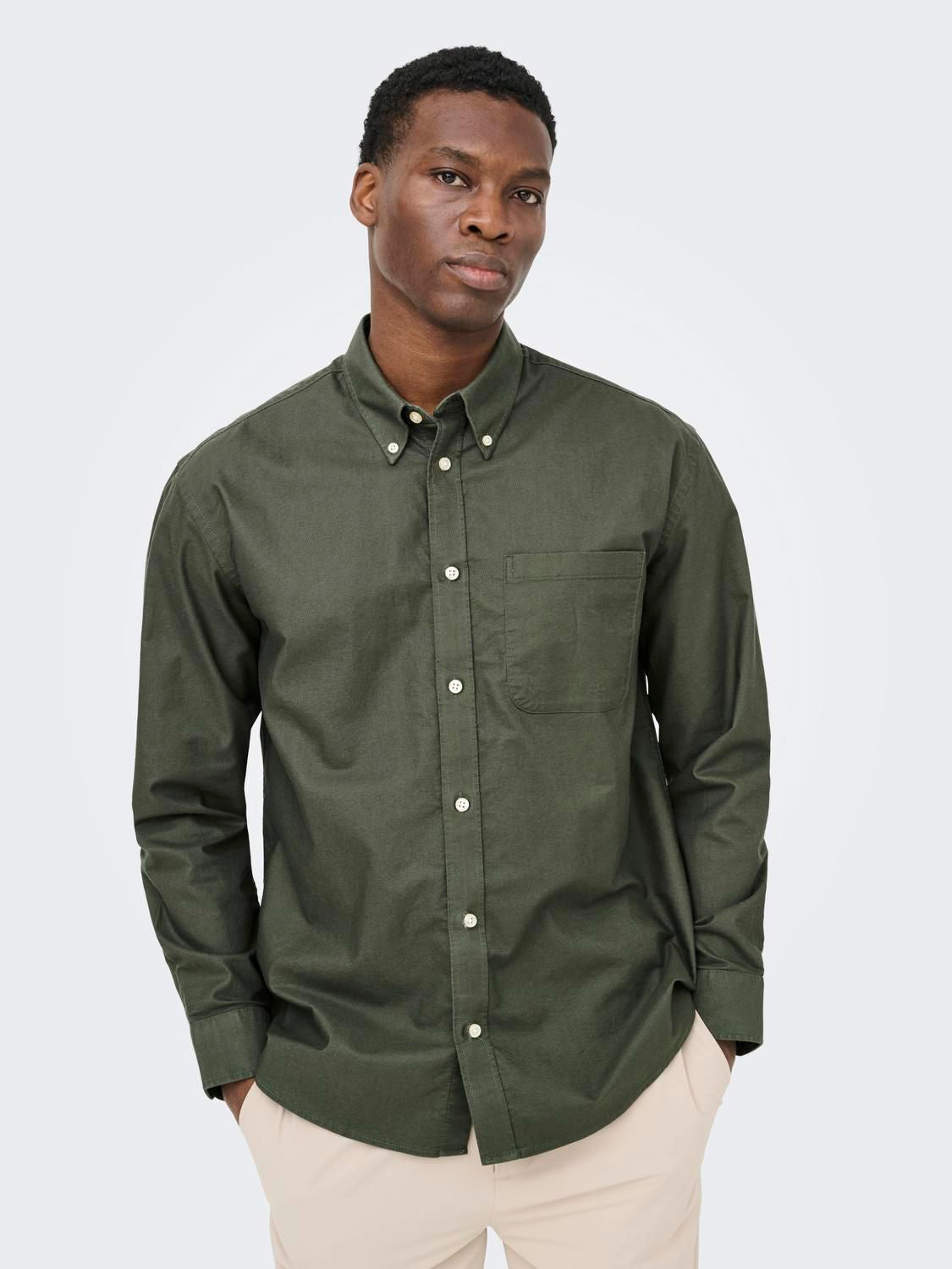 Onsoxford Ls Shirt Frml Noos Kambaba