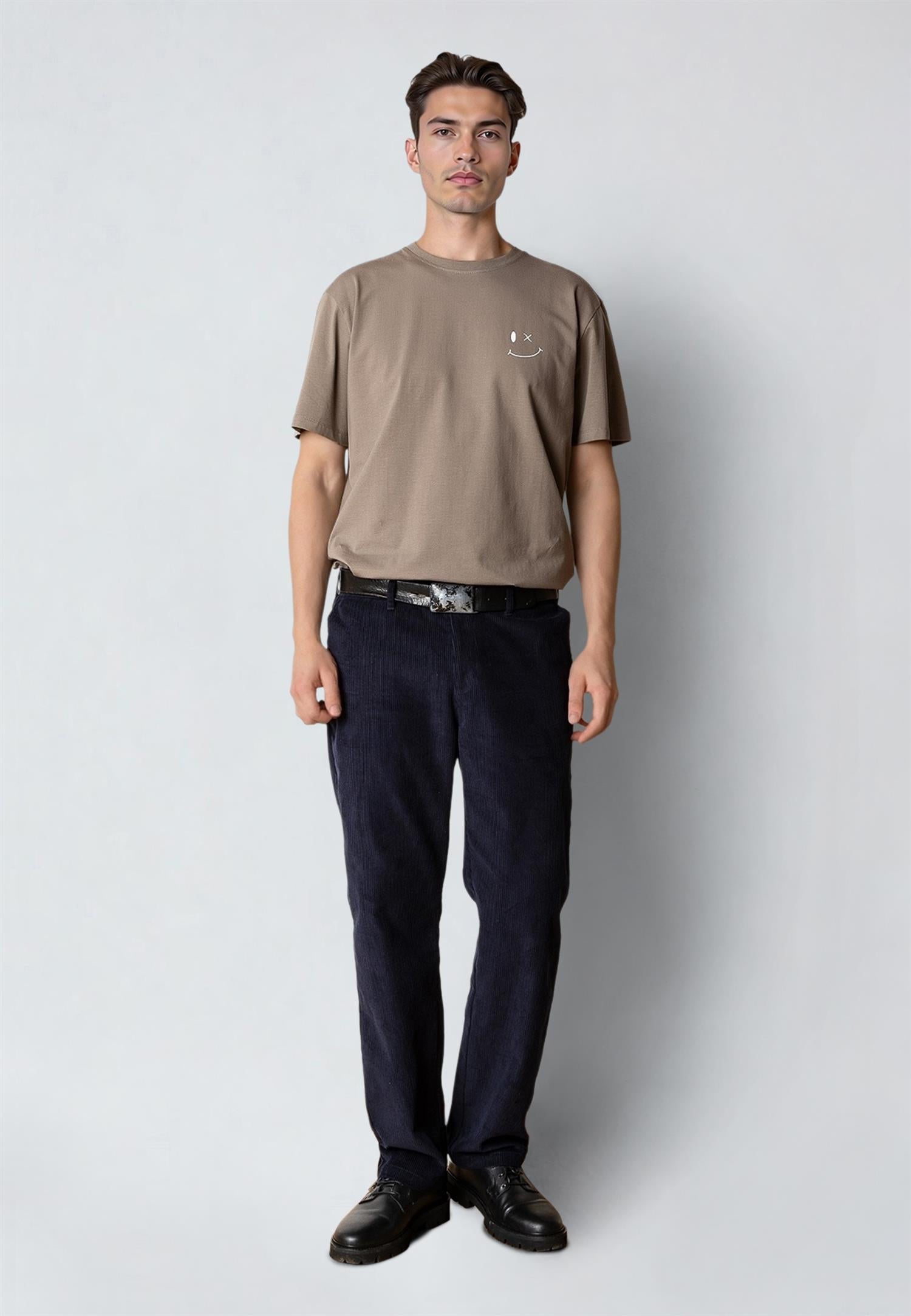 Patrick Organic Tee Brindle Beige