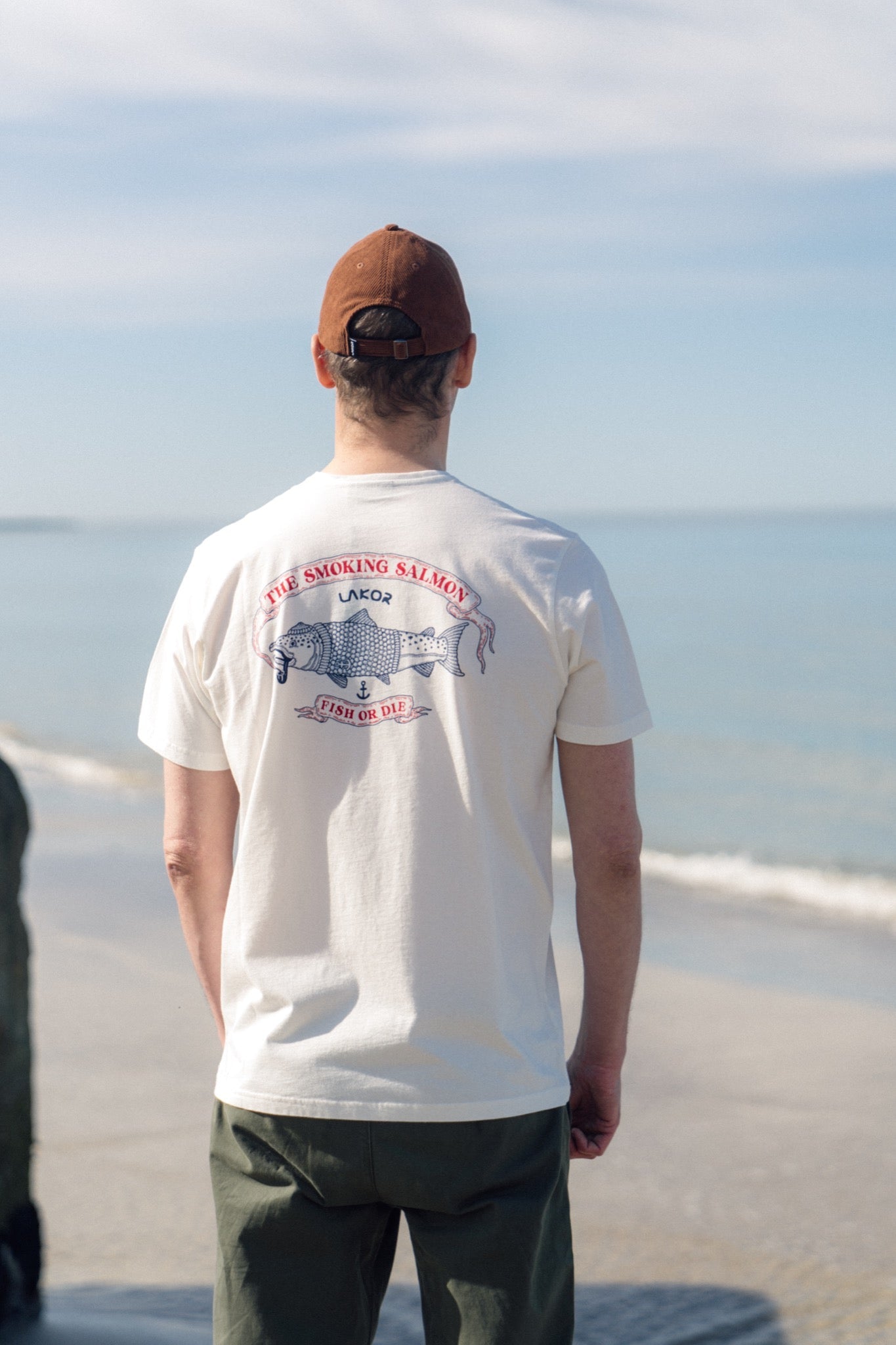 The Smoking Salmon t-shirt Starwhite