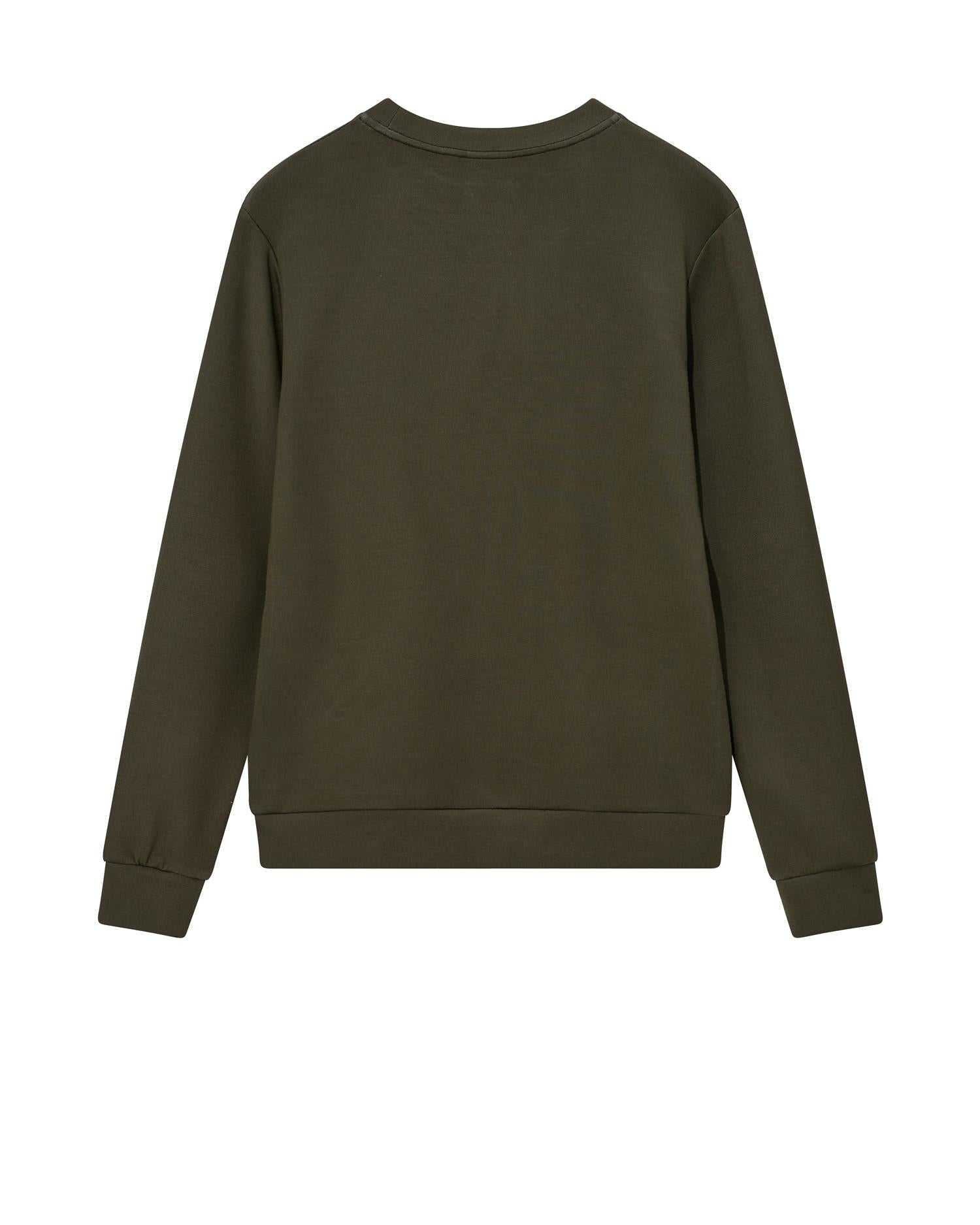 Mmgabel Crew Neck Sweat Dk Army Green