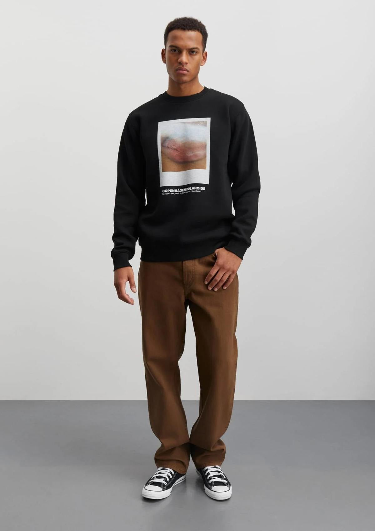 Standard Crew Polaroid Sweat Black