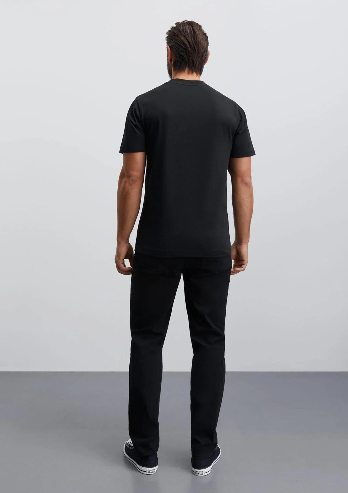 Cotton Jersey Frode Poloroide Tee Black