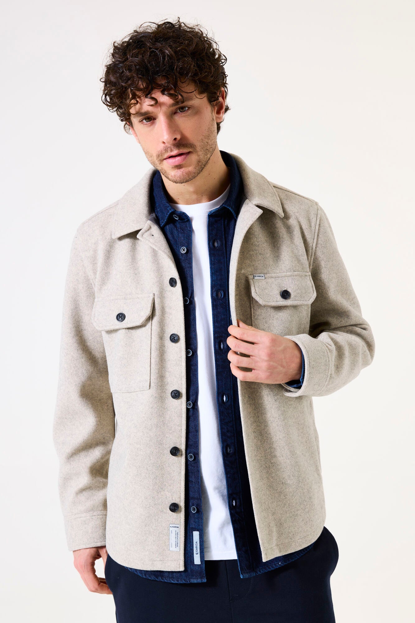 I51301 men´s overshirt Sand