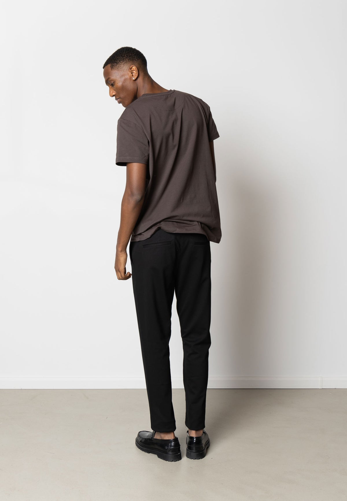 Patrick Organic Tee Dark Brown
