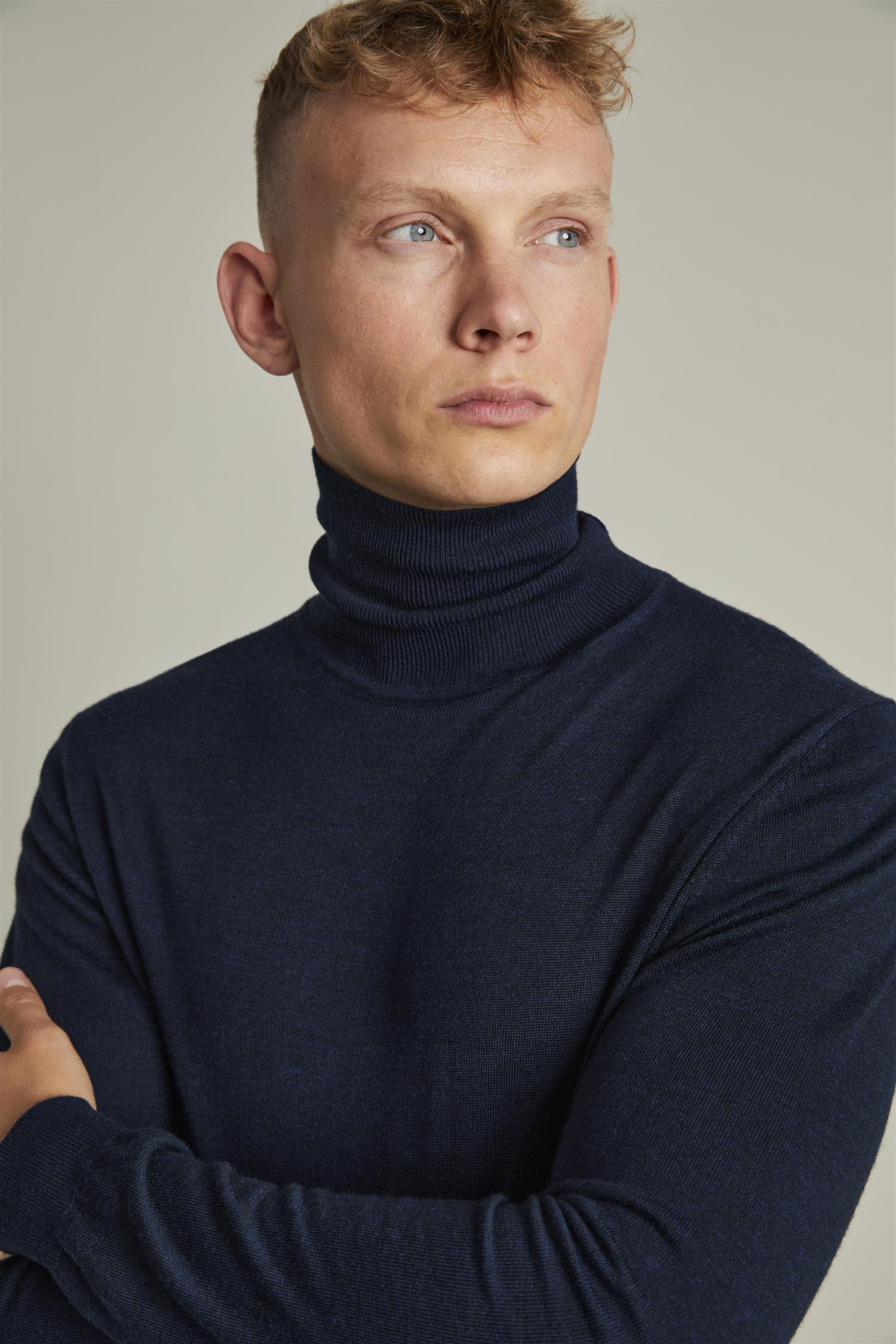 MAparcusman Merino 1940111 Dark Navy Melange