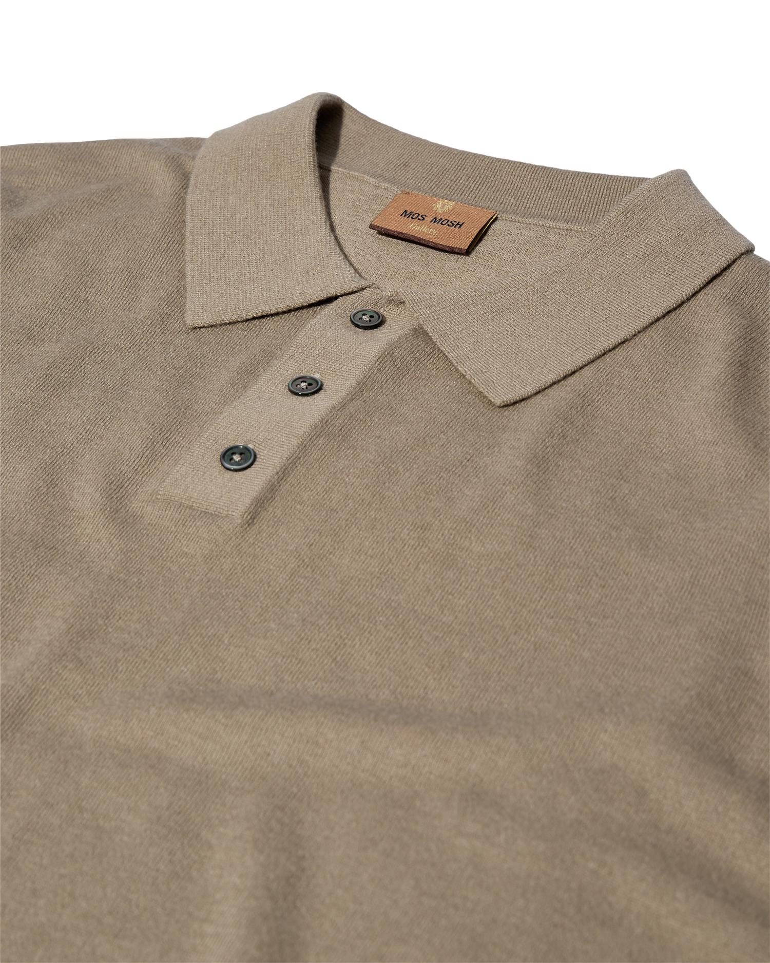 MMGAdam Soft ls polo knit Aluminum