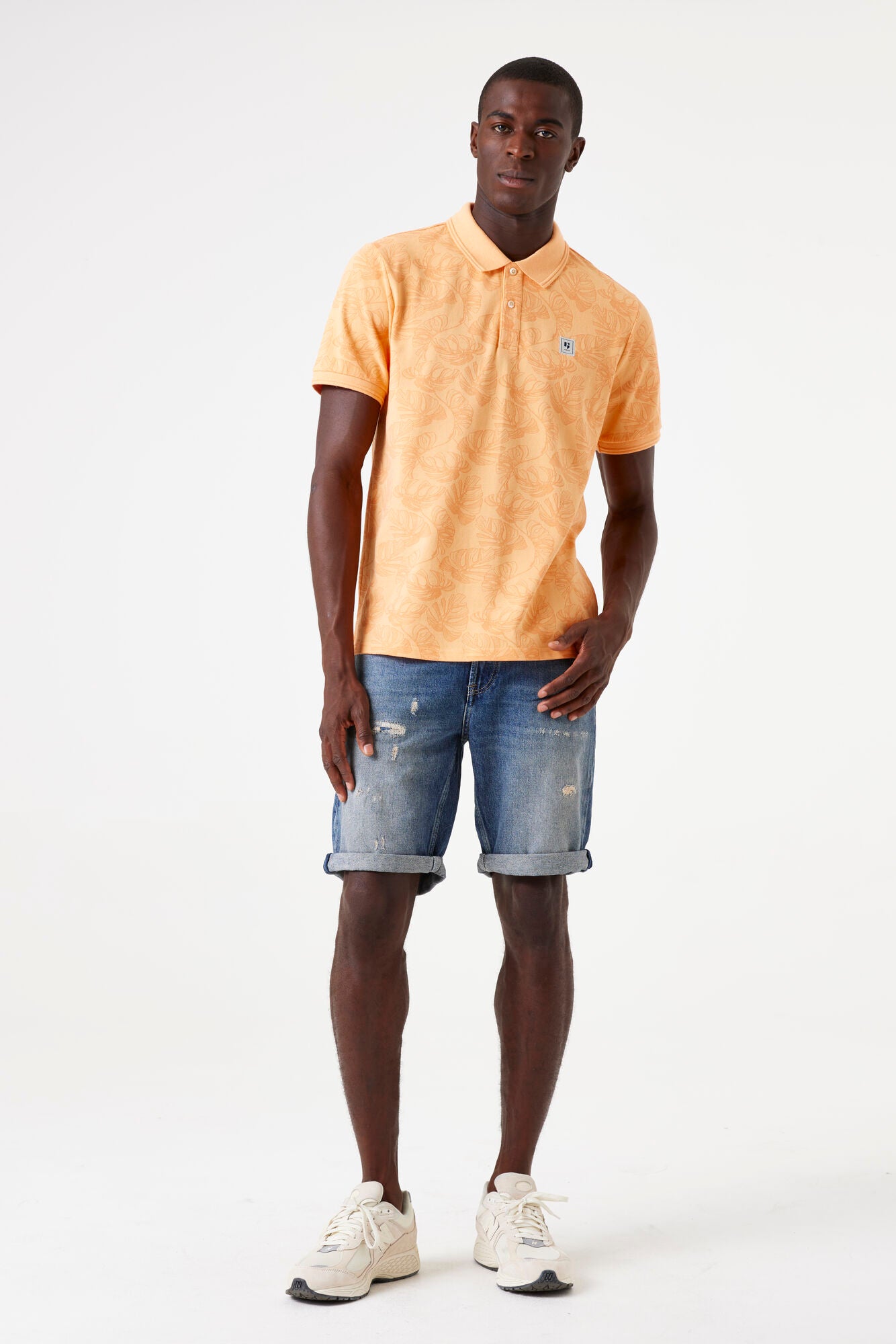 E51221_men`s polo ss Apricot