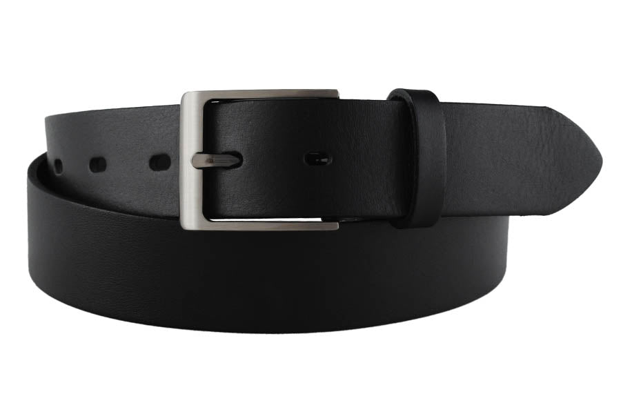 Leather belt Black