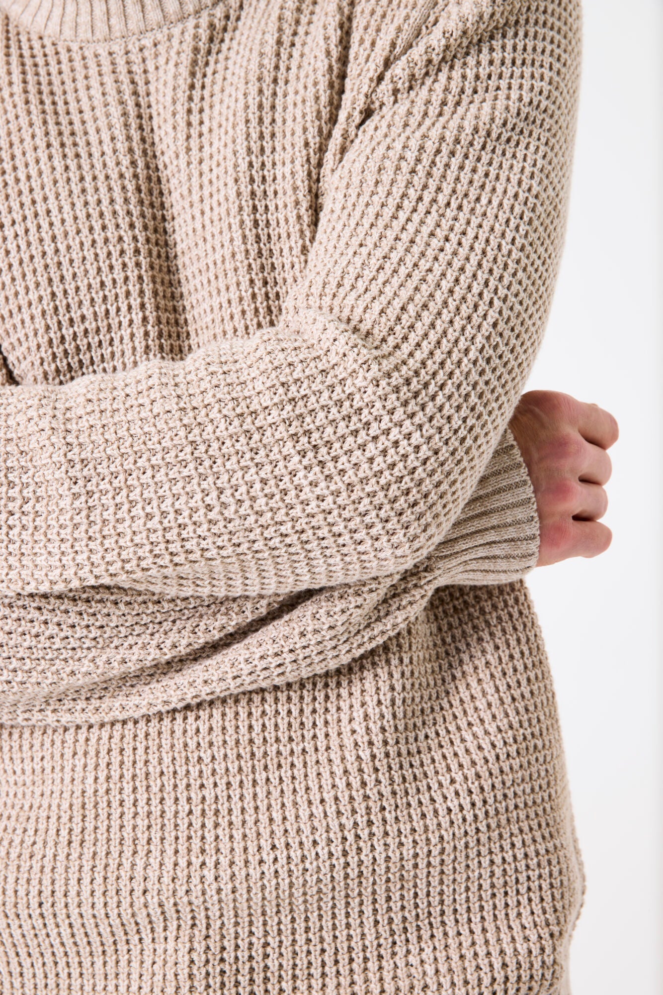 K51245 men´pullover Sand