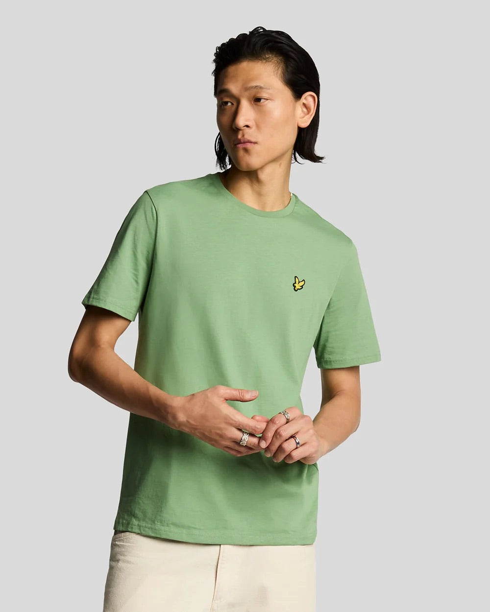 Plain T- Shirt Smoke Green