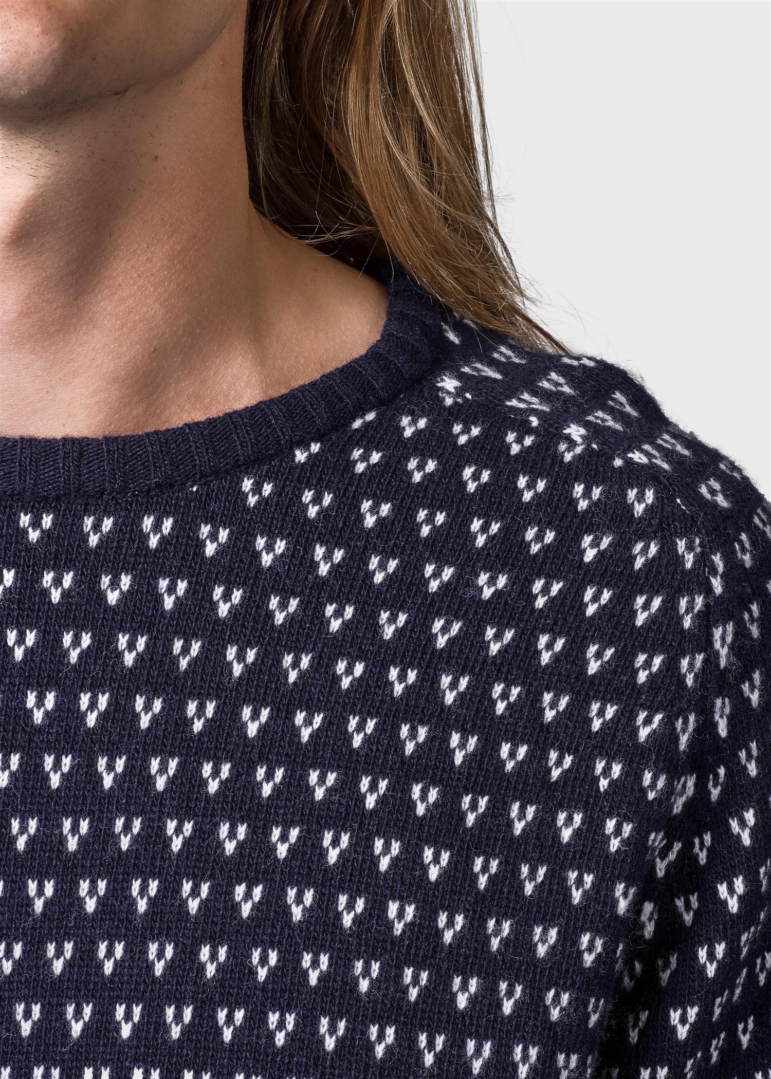 Hugo knit Navy/Cream