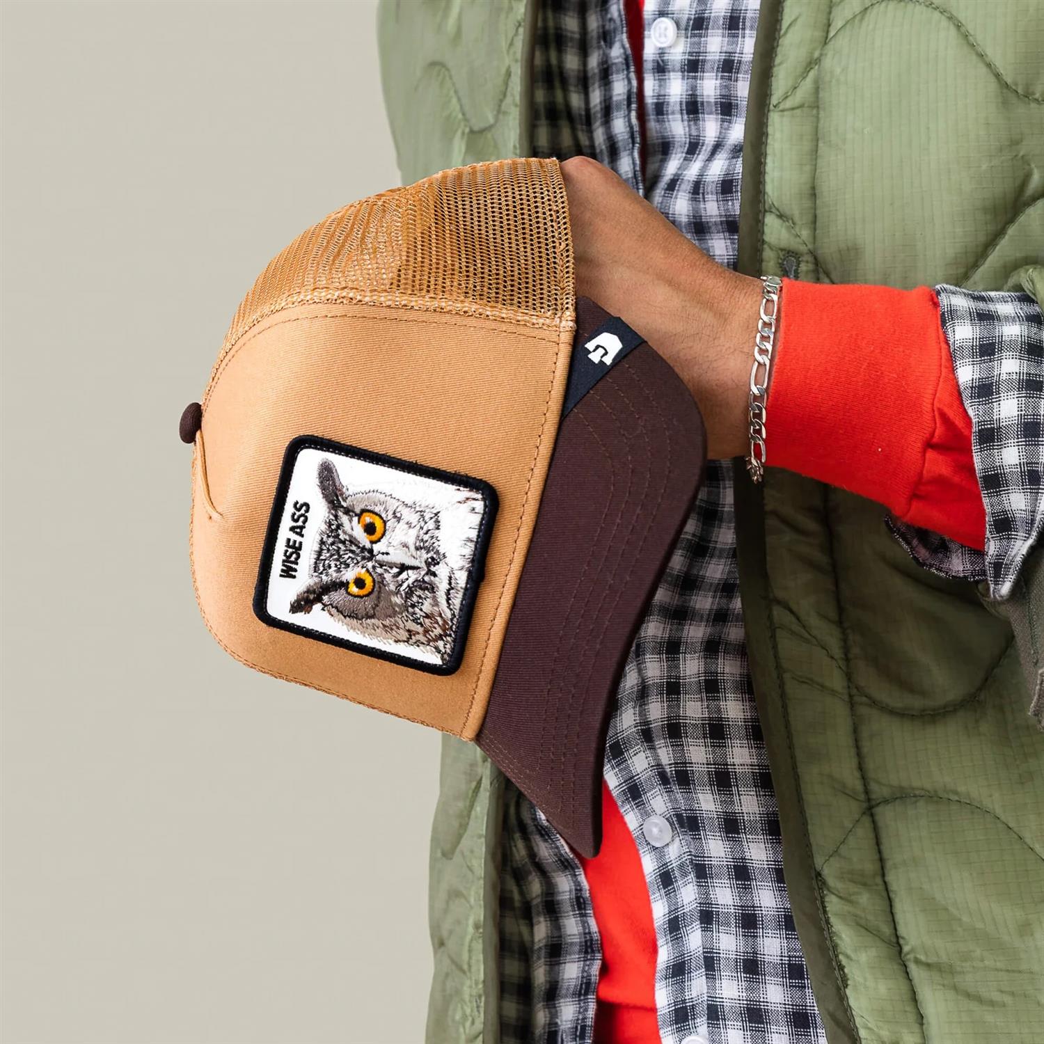 Wise Ass Trucker Camel Brown