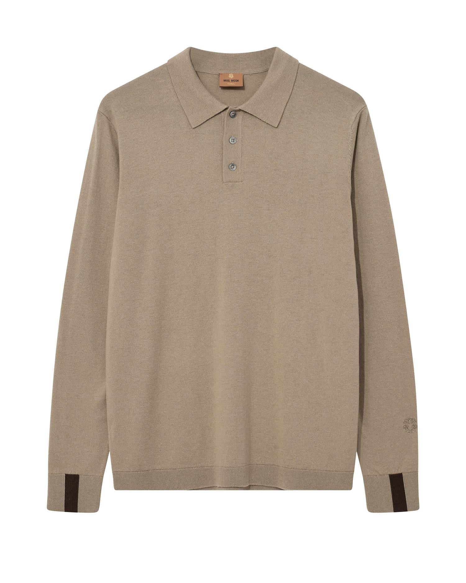 MMGAdam Soft ls polo knit Aluminum
