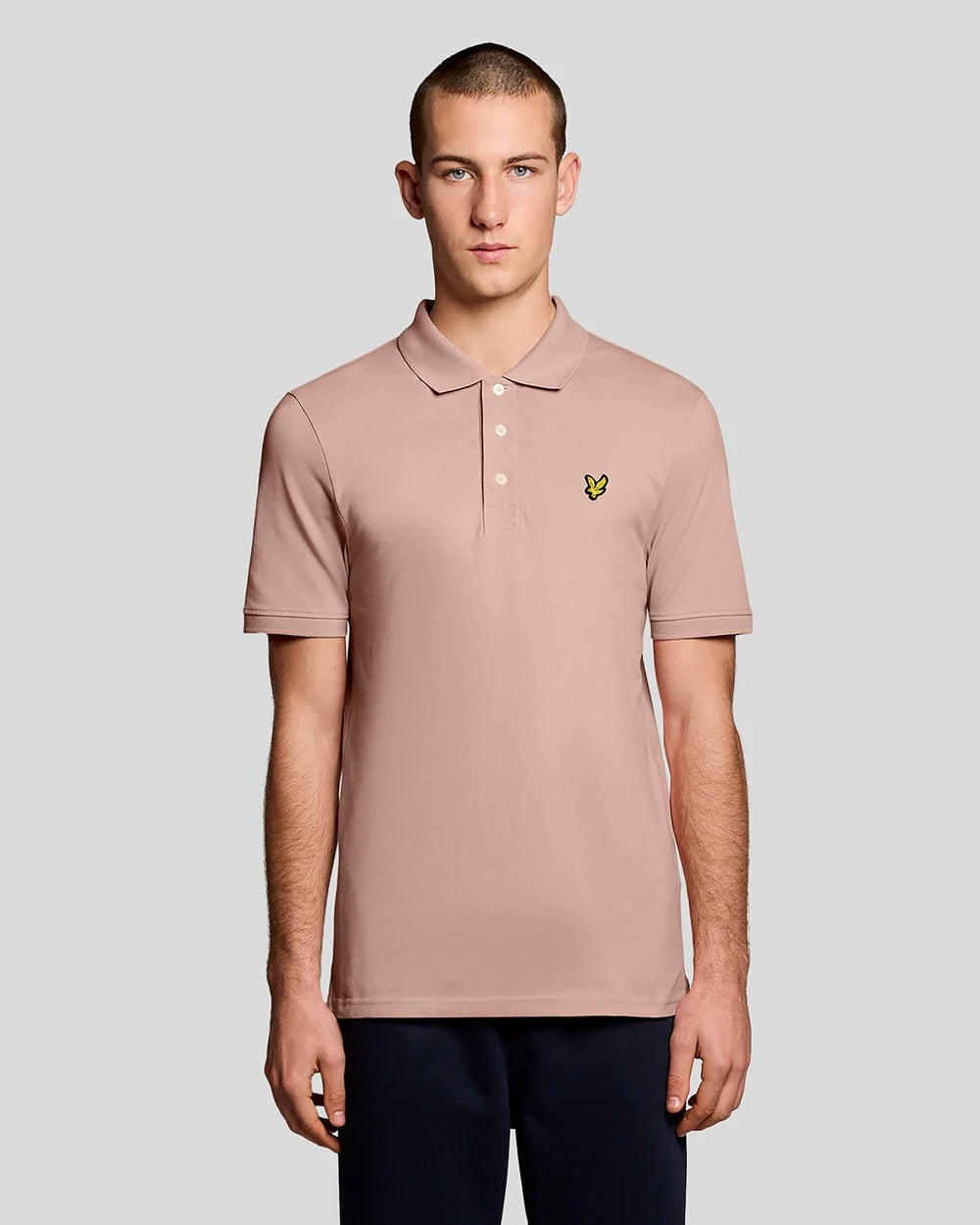 Plain Polo Shirt Pink Grapefruit
