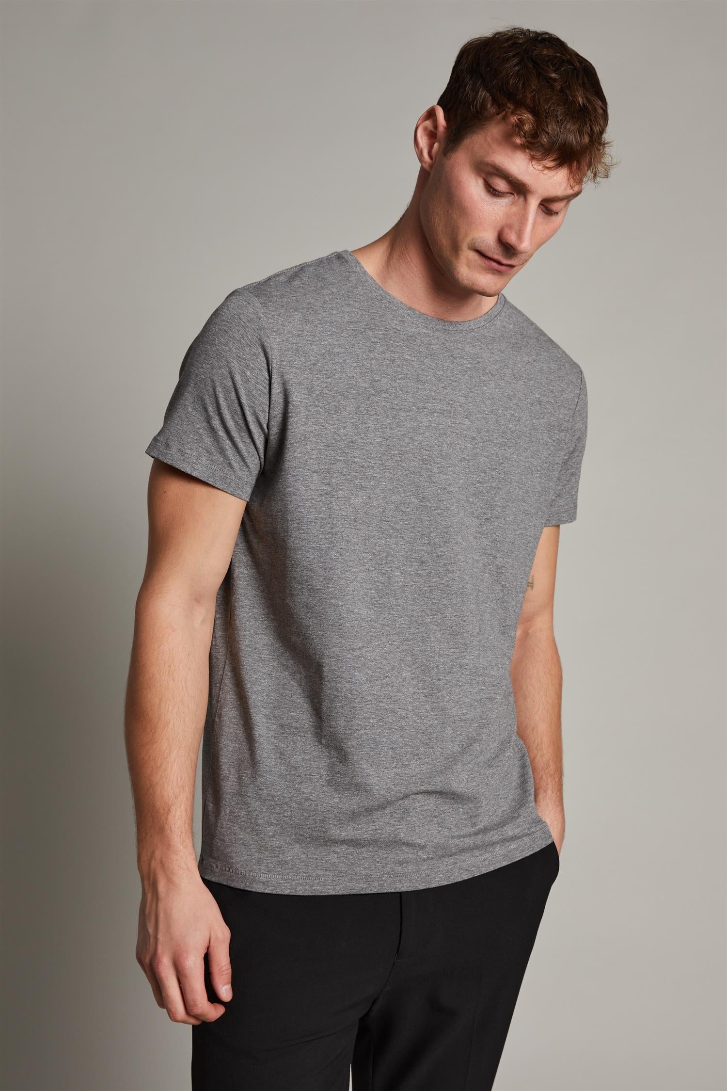 Jermalink Cotton Stretch 29003 Med.Grey Melange