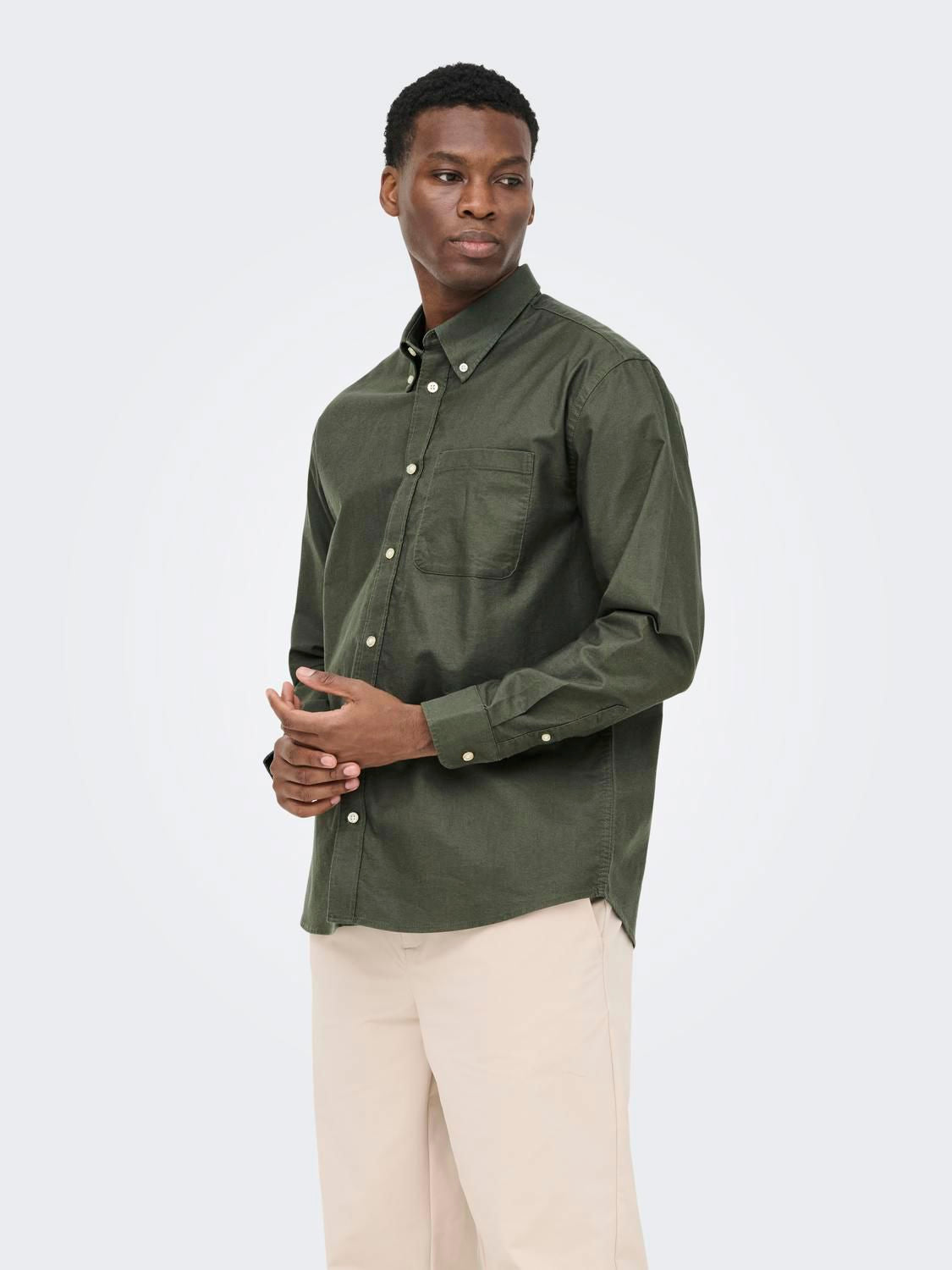 Onsoxford Ls Shirt Frml Noos Kambaba