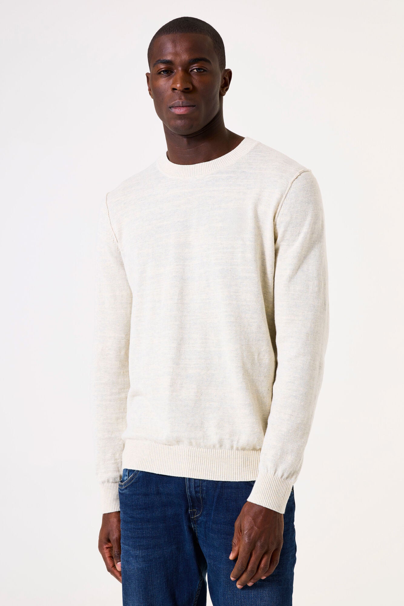 Z1194 menˋs pullover White Melee