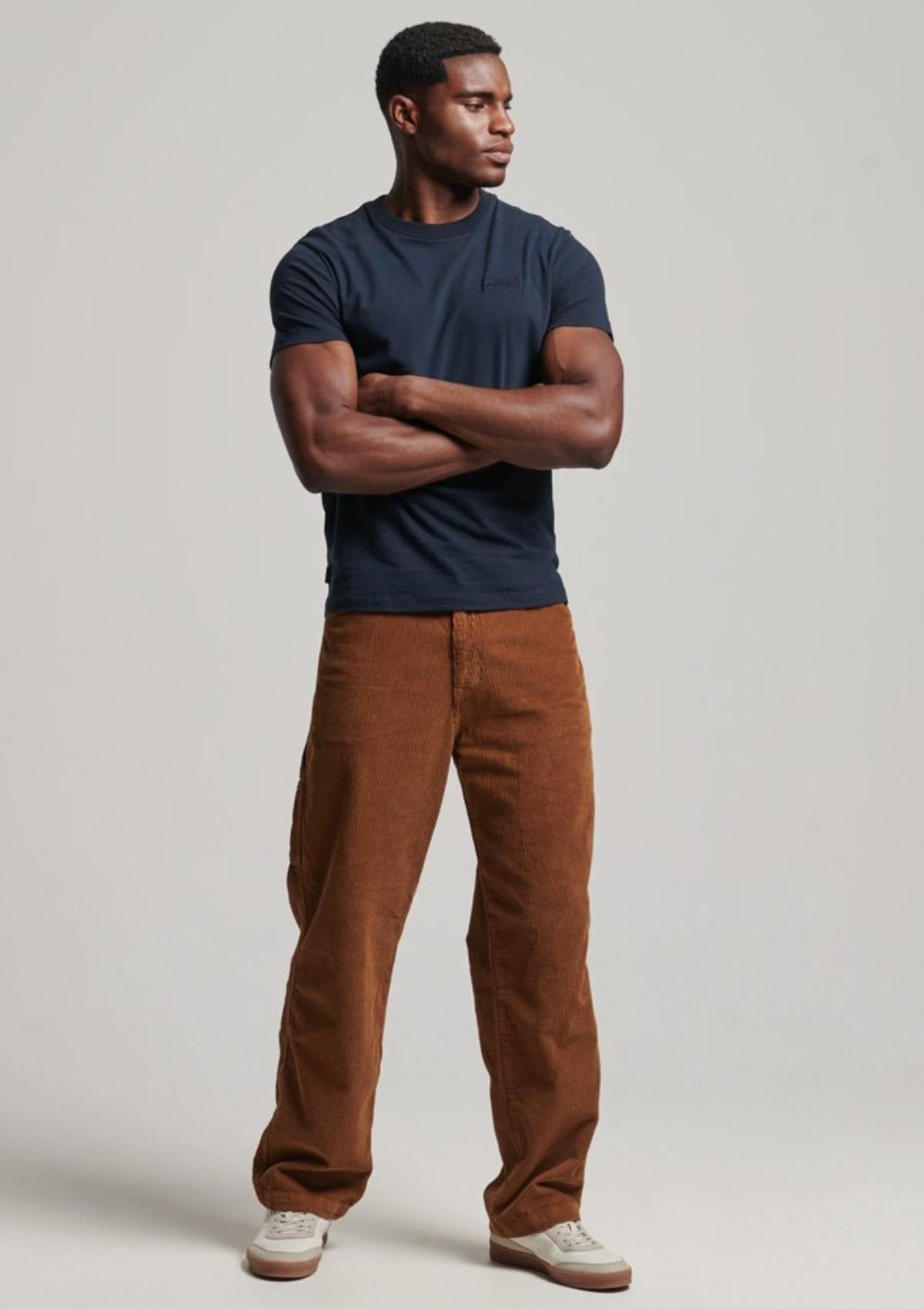 Essential  LOGO EMB TEE Eclipse Navy