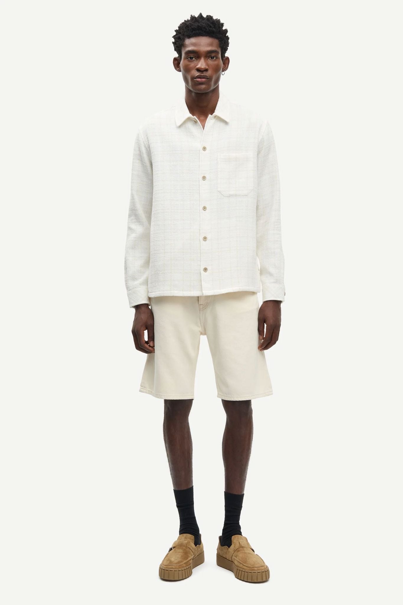 Sadamon Gc Overshirt 16079 Silver Birch Ch.