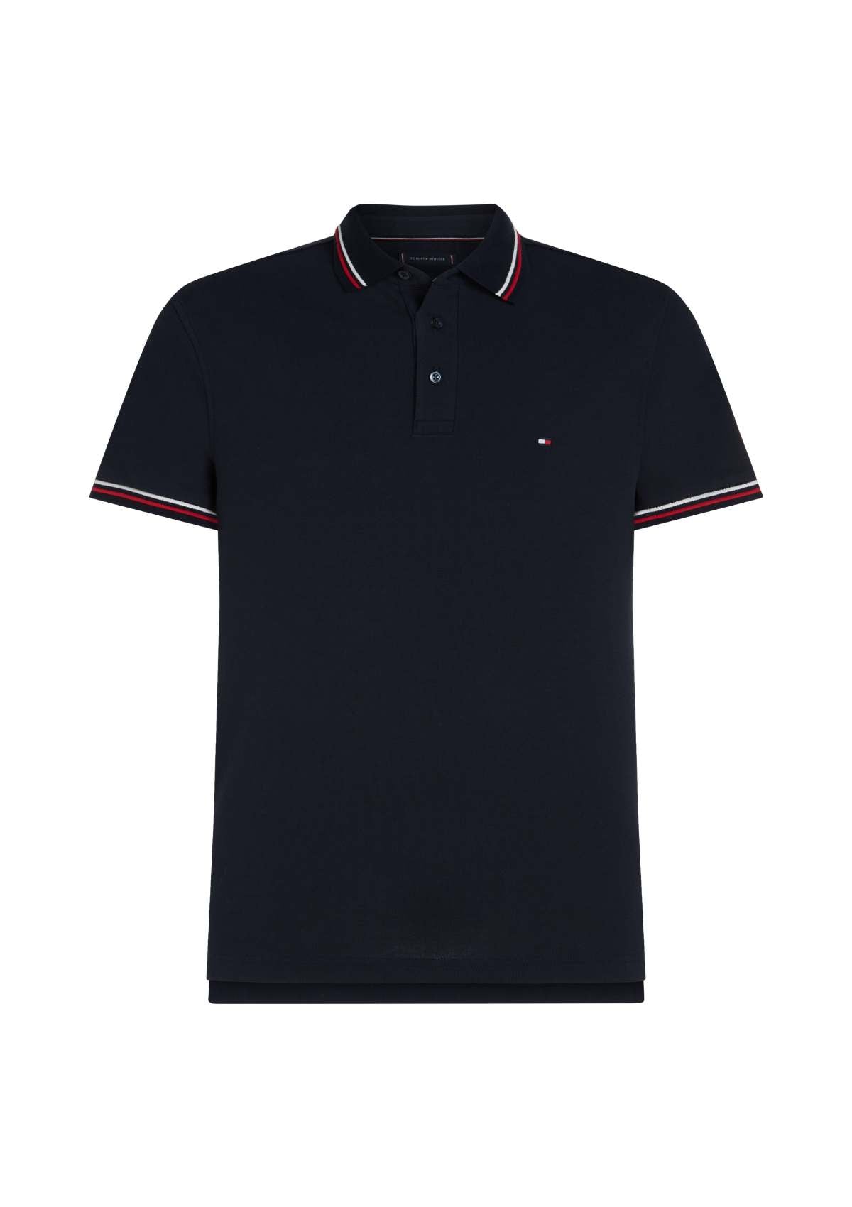 TIPPED SLIM FIT POLO Marine Blue