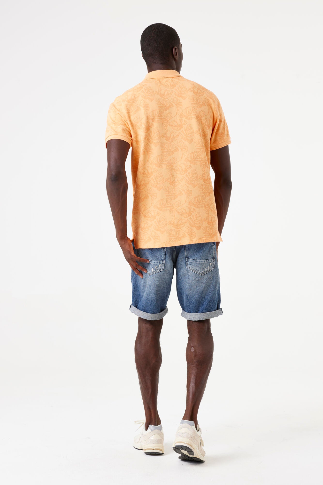 E51221_men`s polo ss Apricot