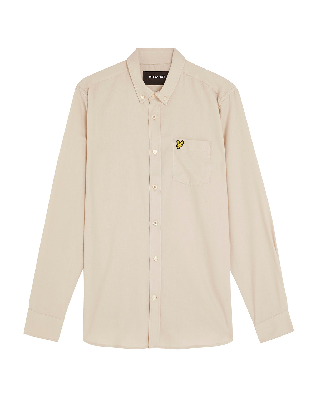 Plain Flannel shirt Putty