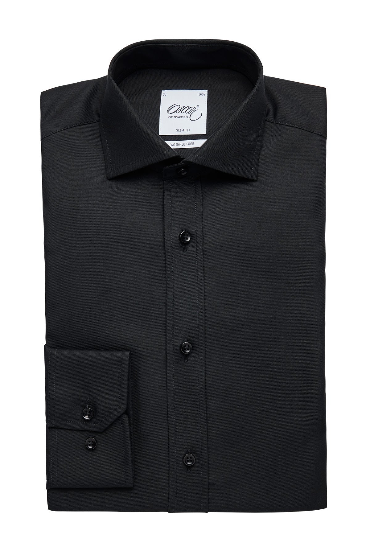 Black slim fit shirt SN 05 001 Black