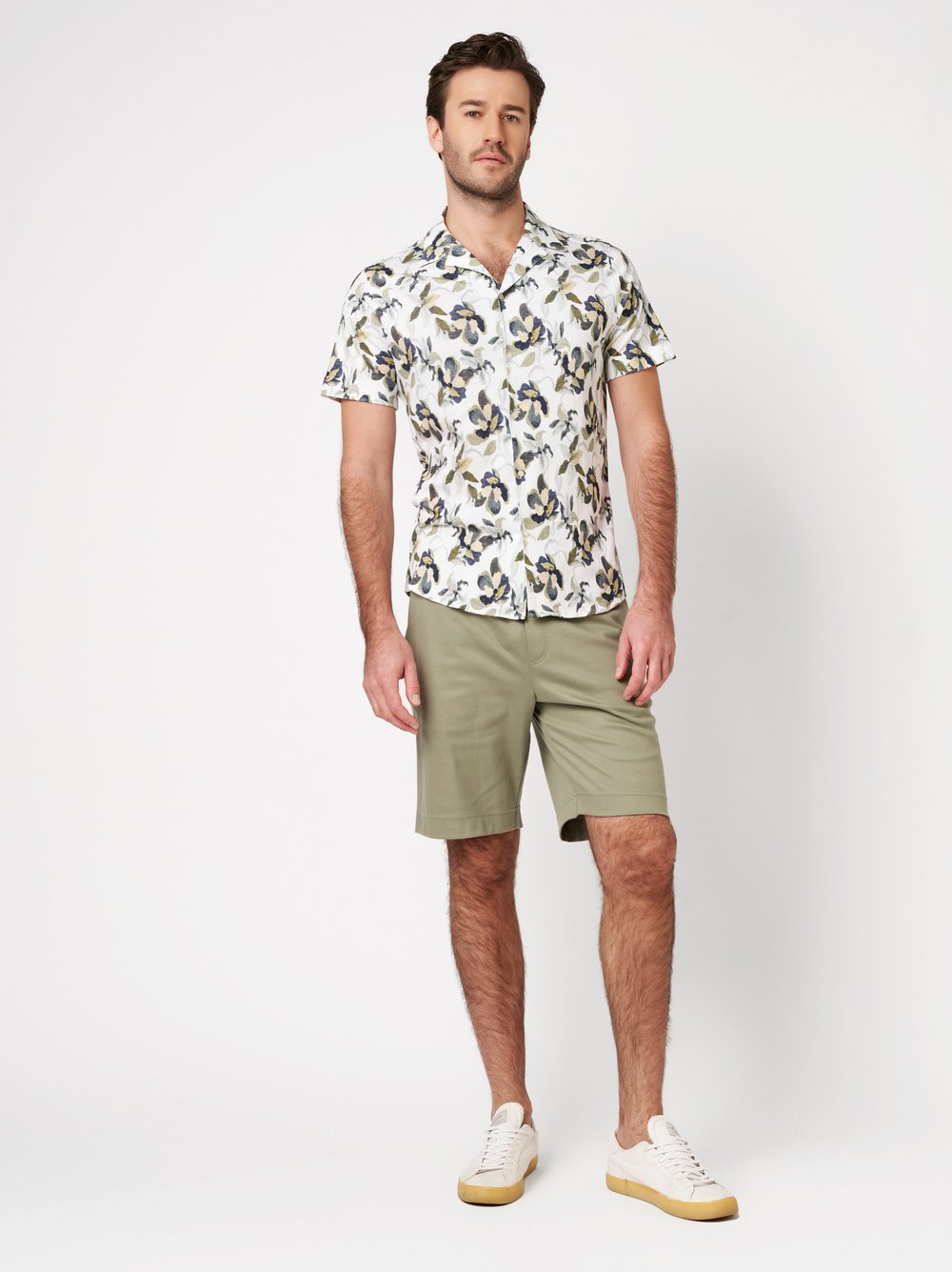 Casual kent 1/2 Green Blue Flowers