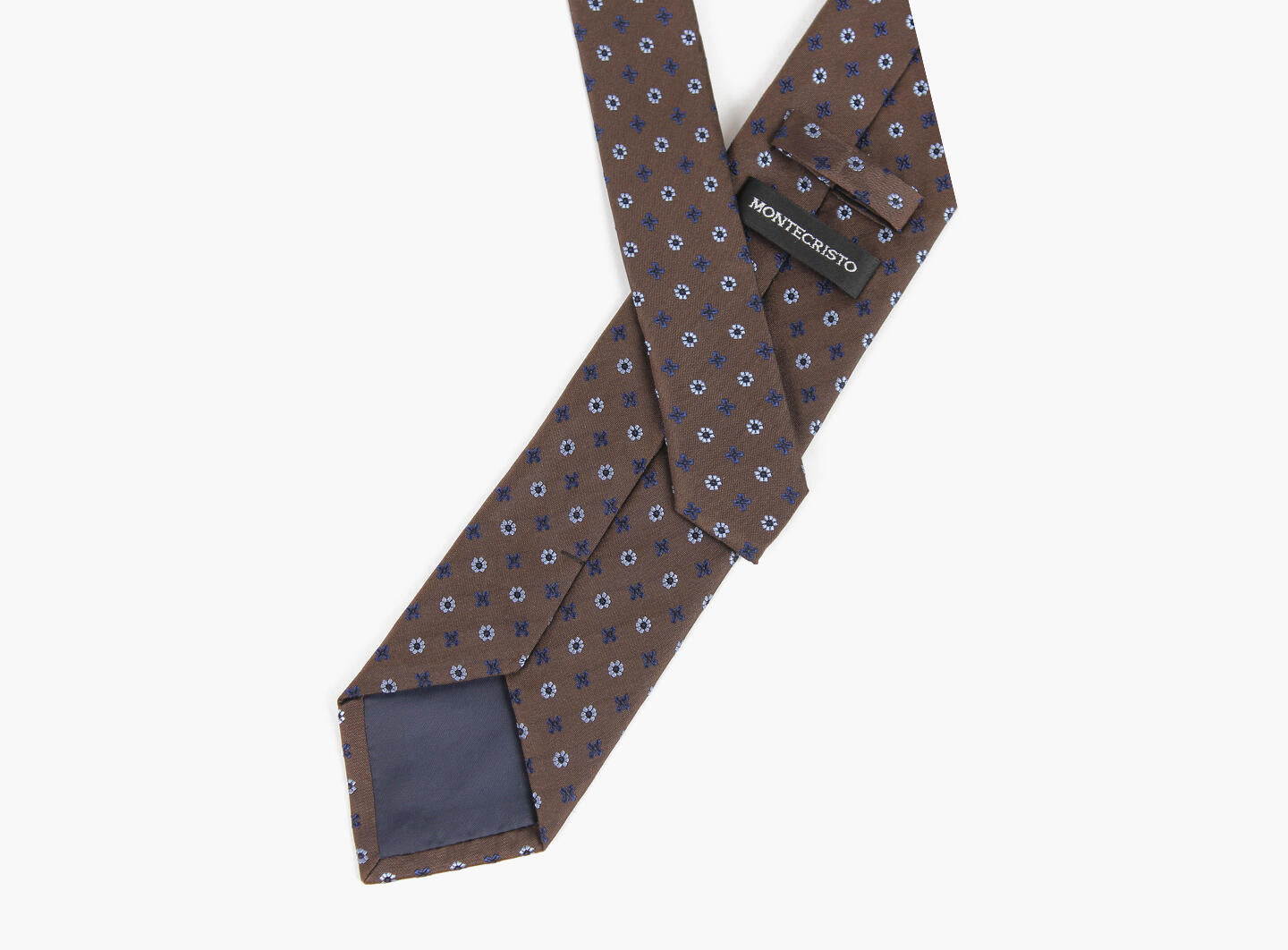 Montecrist Woven tie 7,6 cm Brun