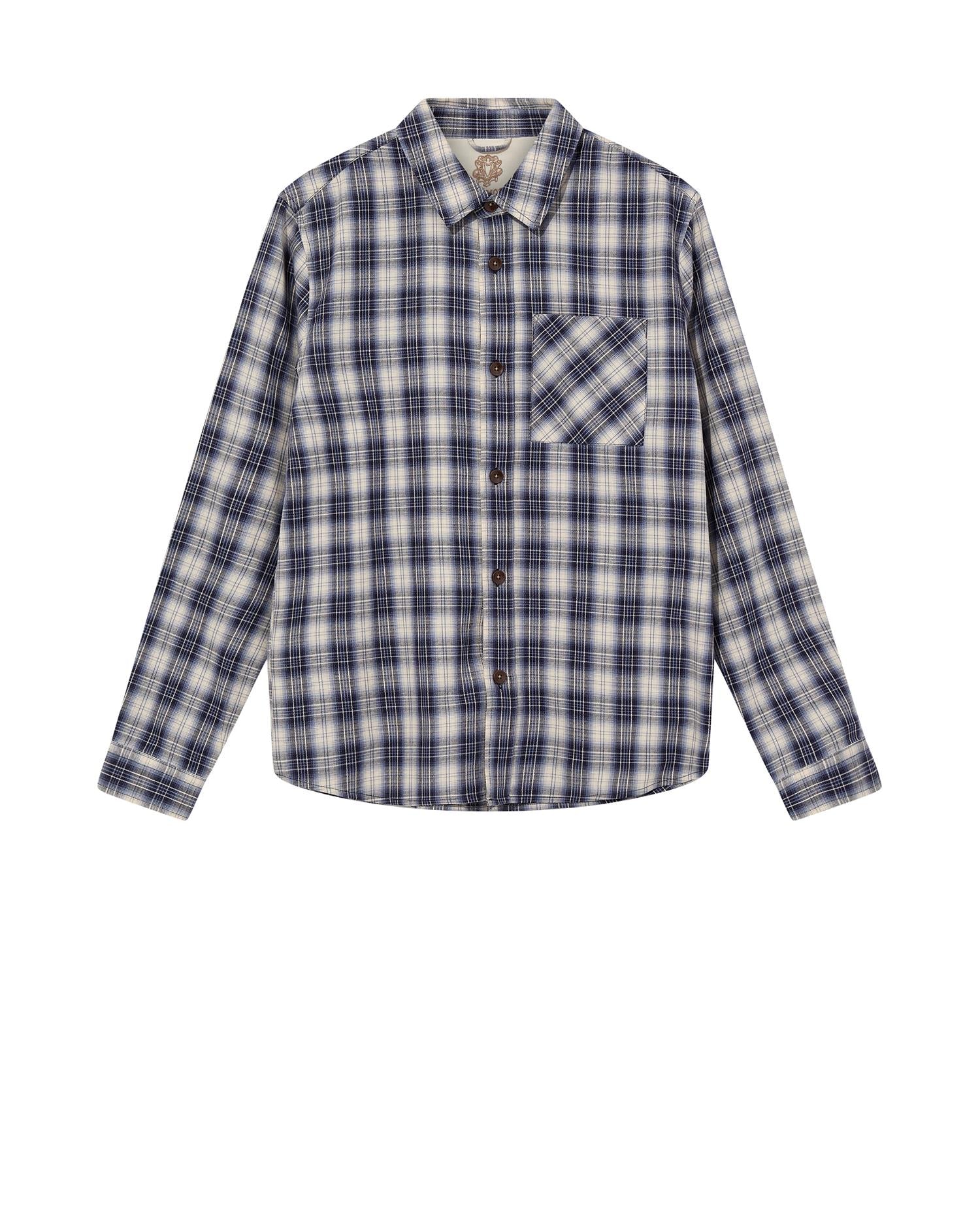 Mmgdavid Spring Check Shirt Estate Blue