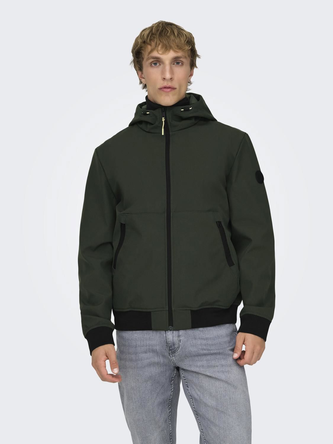 Onsbowie Softshell Bomber Noos Peat