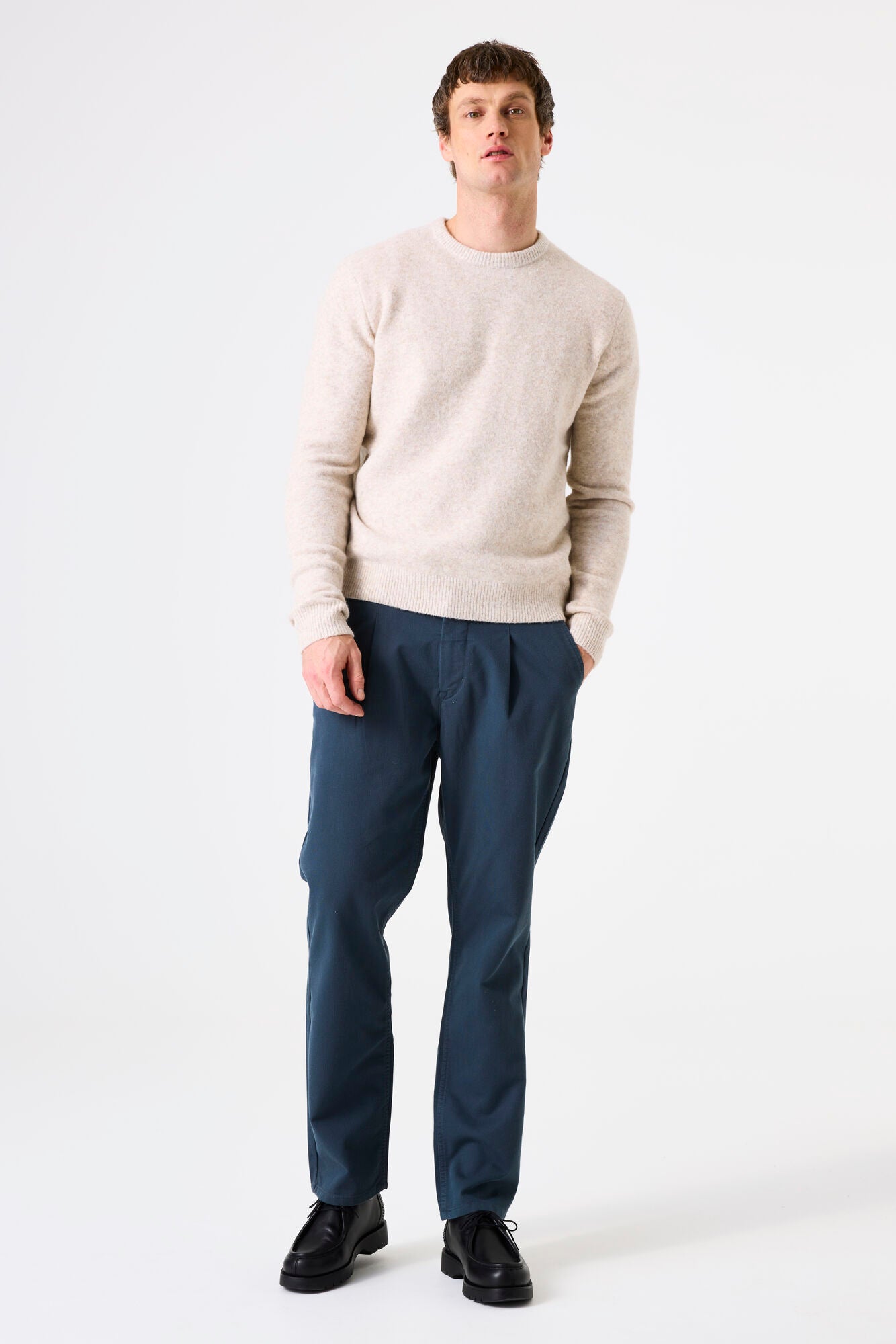 J51049 men´pullover Cream Melee