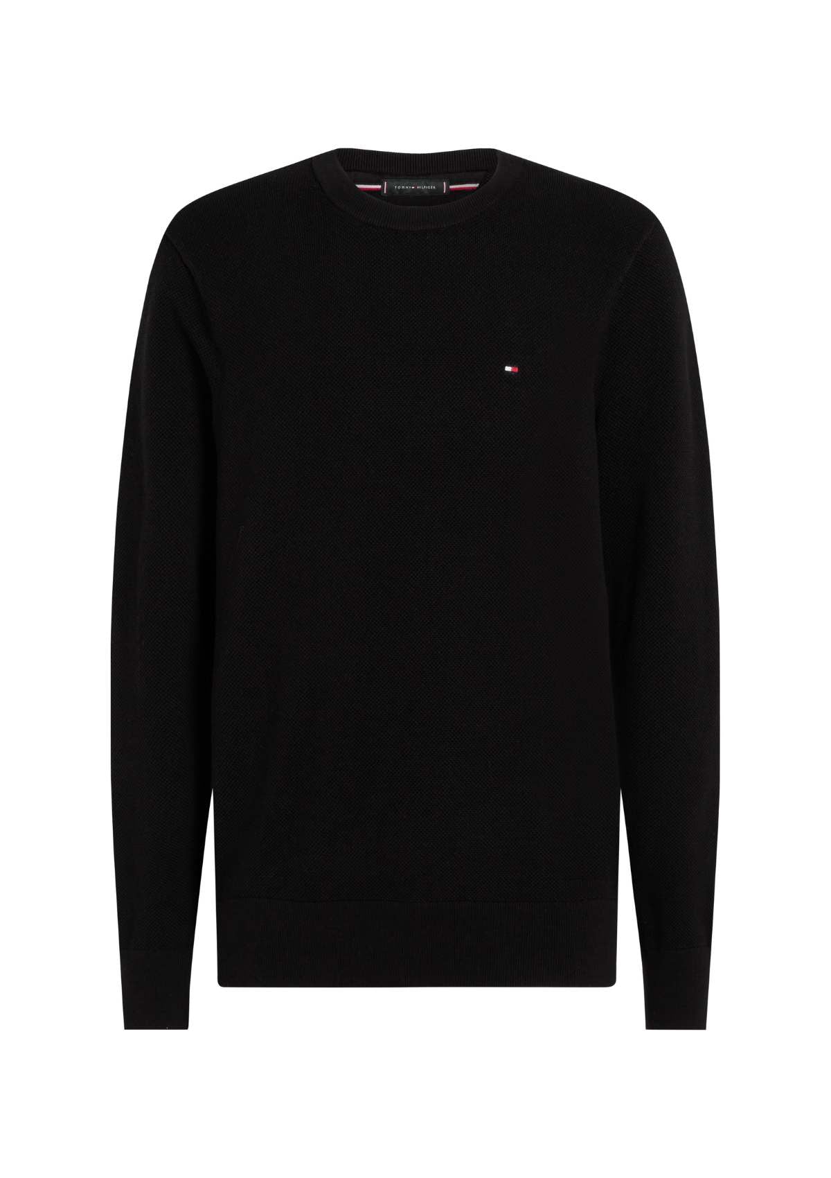 ESSENTIAL STRUCTURE CREW NECK Black