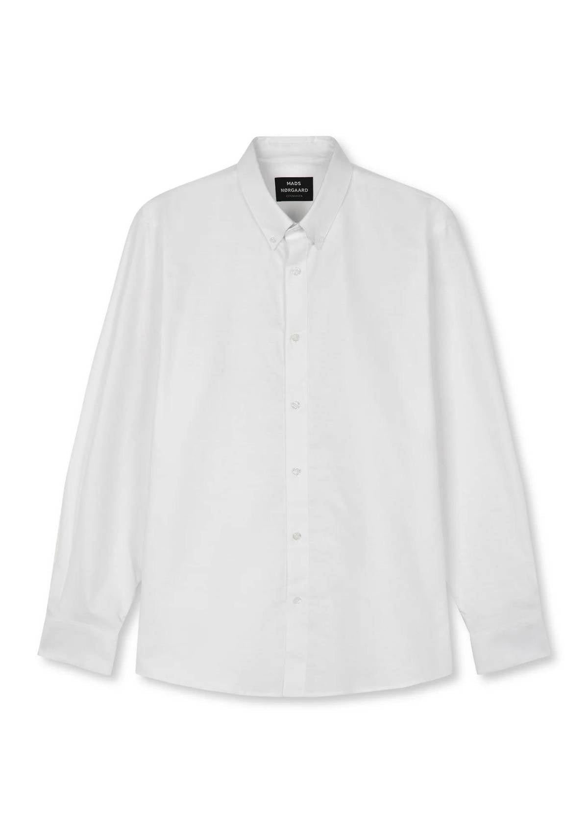 Cotton Oxford Sune Shirt DB White