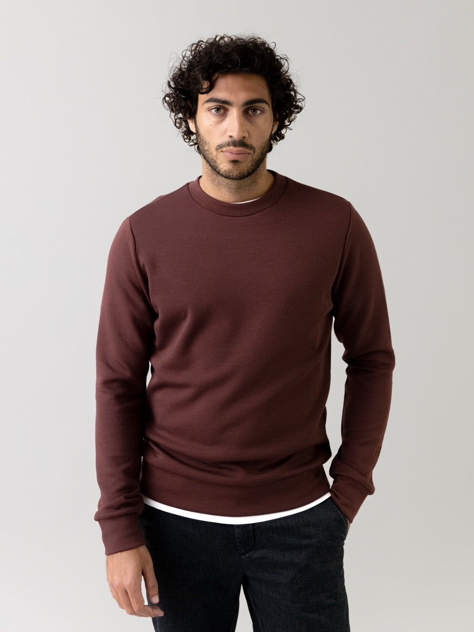 MMGAbel Crew Neck Sweat Bitter Chocolate