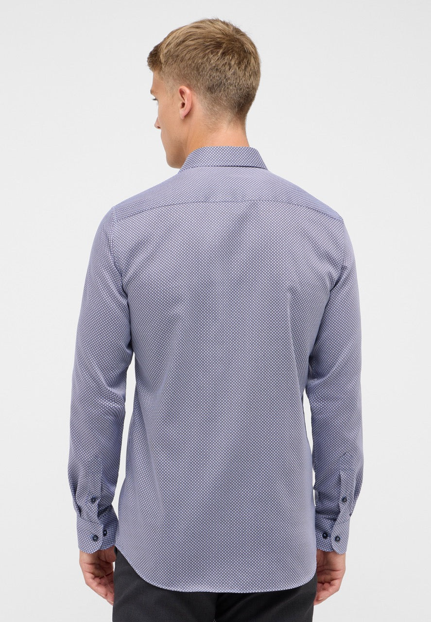 Basic Slim shirt l/s F170 Blue Mix