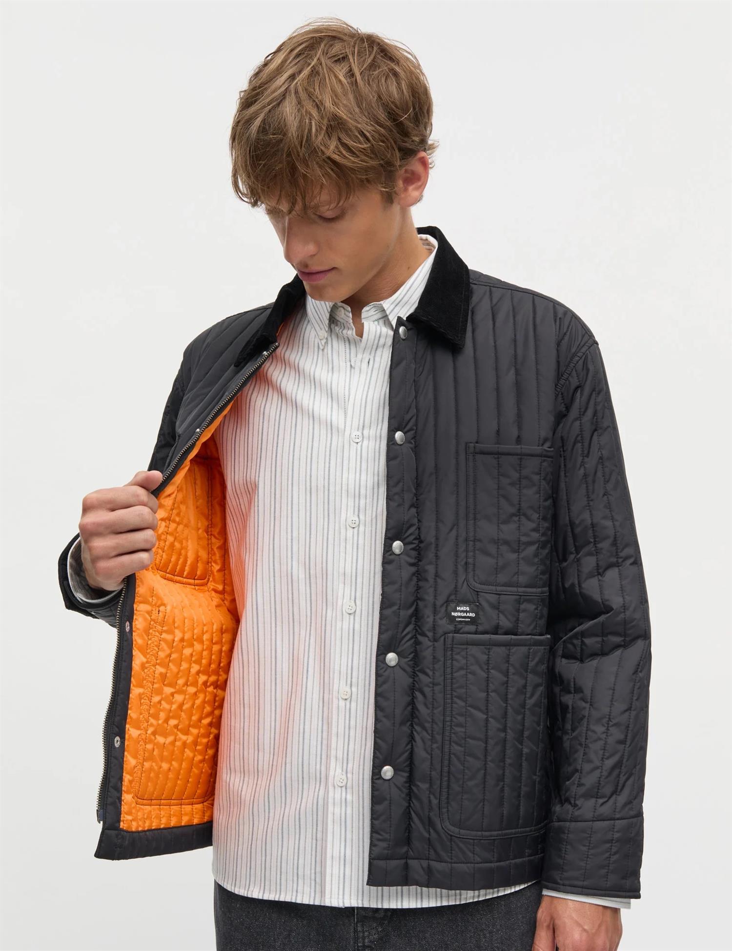 Quilt Chore Jacket Black