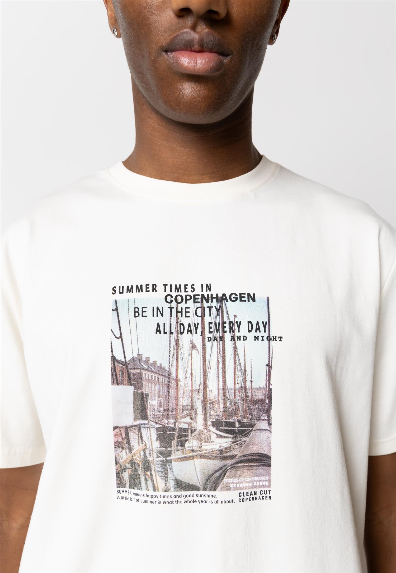 Nyhavns Kanal Organic Tee Ecru