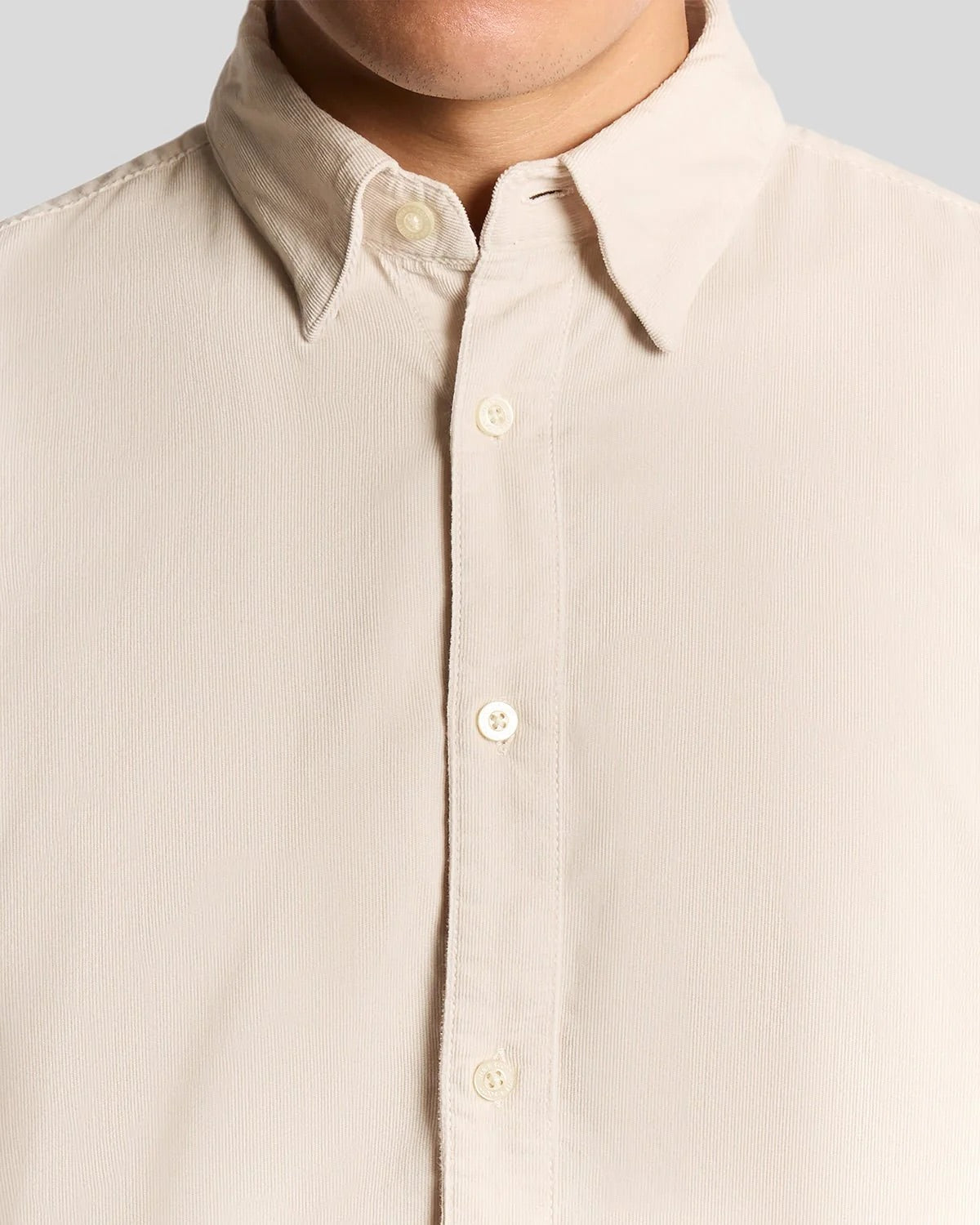 Micro Corduroy Shirt Putty