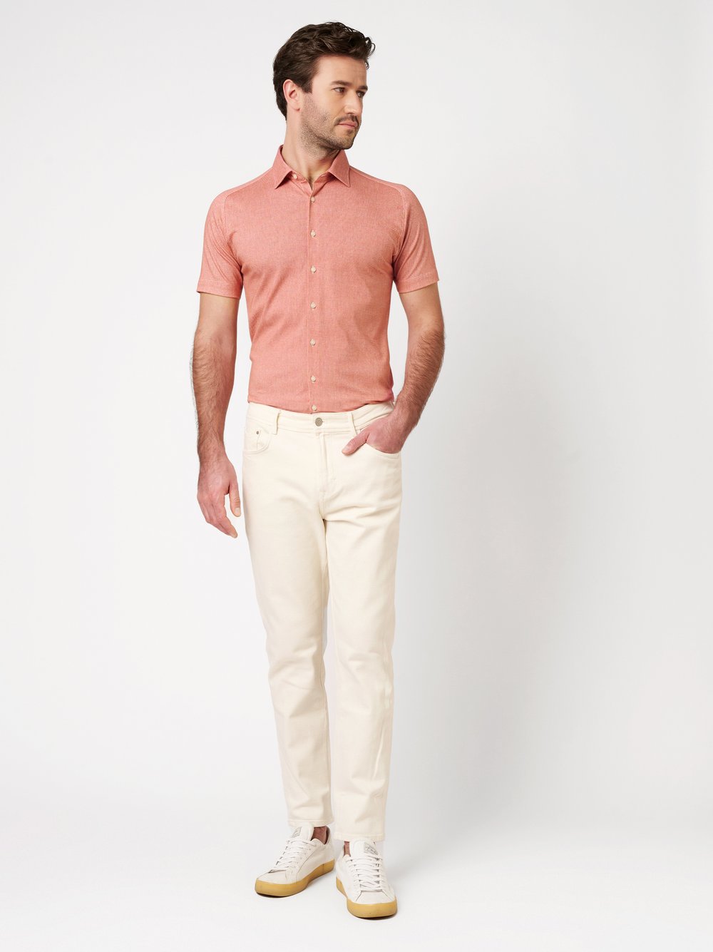 Casual kent 1/2 Apricot Oxford