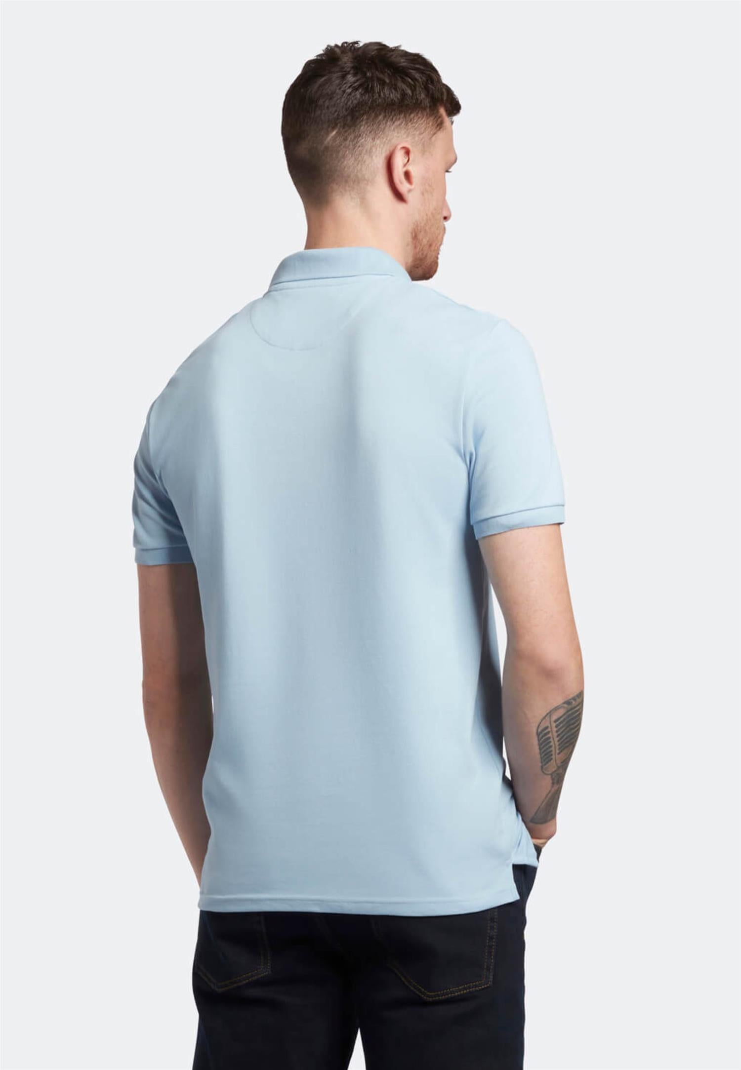 Plain Polo Shirt Light Blue