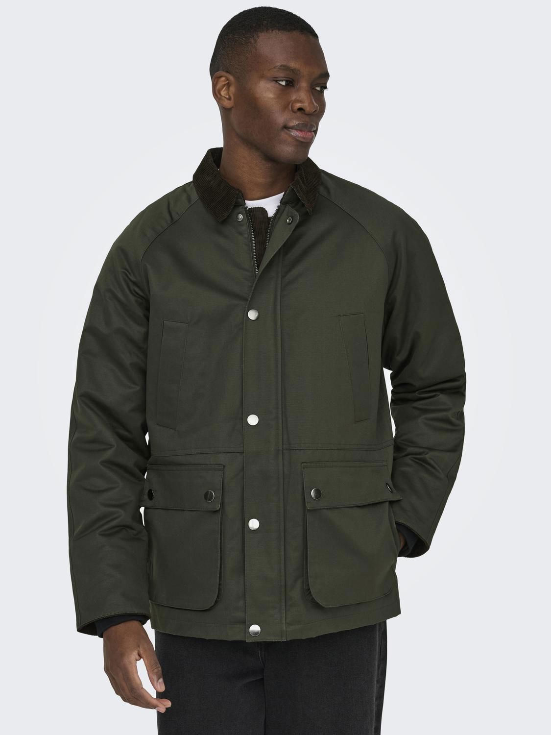 Onsbob Waxed Jacket Otw Rosin