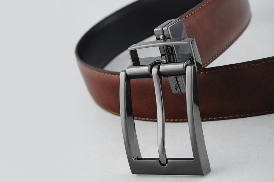 Leather belt Brown/Black
