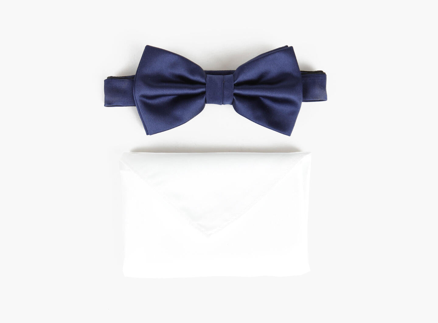 Manzini Sløyfe bowtie w/handky Navy